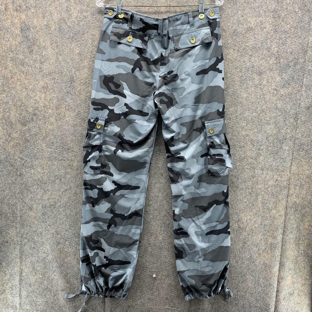 Nike Pants Women Small Ladies Camo Gray Black Pockets Cargo Outdoors Dri Fit VTG - Picture 10 of 12